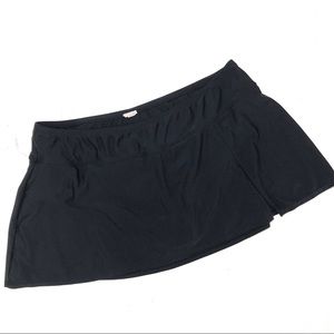 Merona black swim skirt bikini bottoms 20W 22W